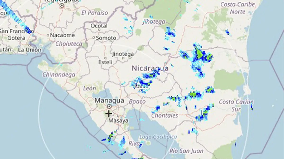 Calor, lluvias y vientos fuertes en Nicaragua