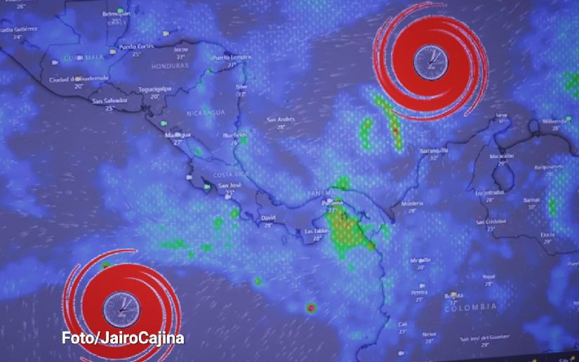 Nicaragua en vigilancia meteorológica: Seguimiento de Ineter a fenómenos formados en el Caribe y Pacífico