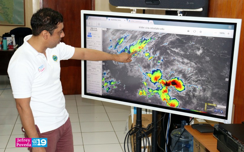 Frente frío ingresará este miércoles y provocará lluvias en gran parte de Nicaragua