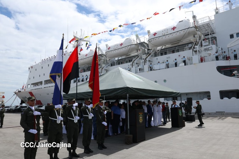 Autoridades de Nicaragua y República Popular China reciben en Corinto el Buque Hospital «Arca de la Ruta de la Seda»