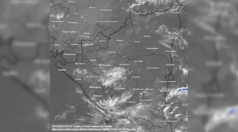 Ambiente caluroso y vientos fuertes marcarán el clima este martes en Nicaragua