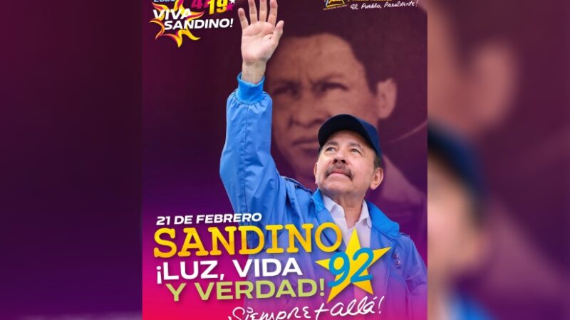 El General Sandino quedó en el corazón del Pueblo
