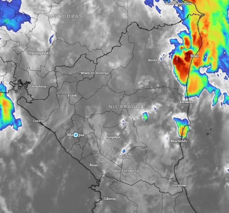 Depresión Tropical Cristina provocará lluvias en gran parte de Nicaragua
