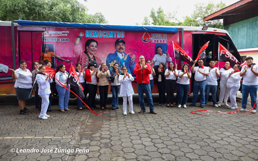 Gobierno sandinista entrega hemocentro móvil para mejorar condiciones a donantes de sangre