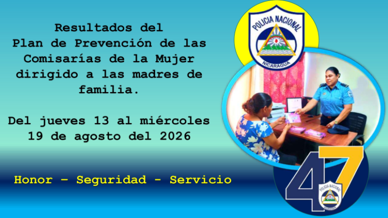 Comisarías de la Mujer refuerza acciones preventivas en favor de las madres de familia