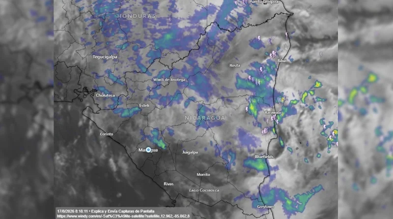 Ambiente muy caluroso y lluvias marcarán este lunes en Nicaragua