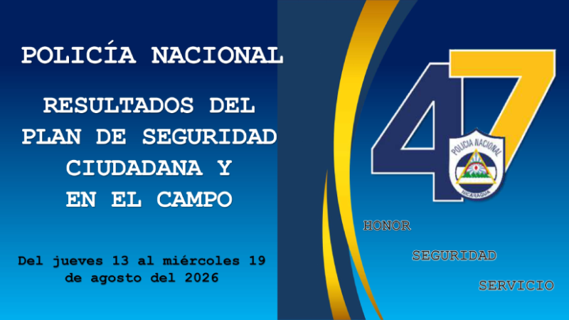 Plan de Seguridad Ciudadana refuerza protección en comunidades de Nicaragua