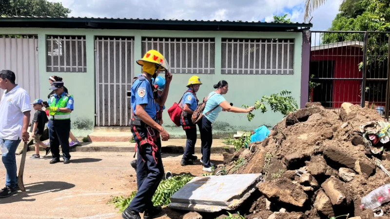 Nicaragüenses participan en el III Ejercicio Nacional de Preparación para Proteger la Vida